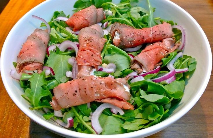 Rucola Salade met gevulde rosbief