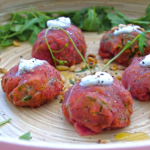 Carpaccio bonbon met truffel mayonaise