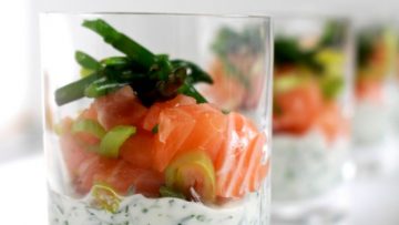 amuse met zalm en dille