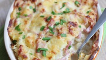 Bloemkool ovenschotel met ham